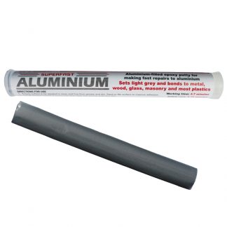 Superfast Aluminium Stick is an easy-to-use epoxy putty which makes repairs and seals holes in aluminium alloy, other alloys and metalwork