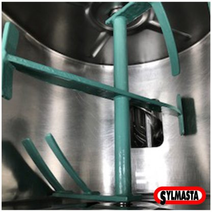 Corroded blades in a flour mixer undergo a abrasion resistant repair using Sylmasta Ceramic Brushable Green Epoxy Coating
