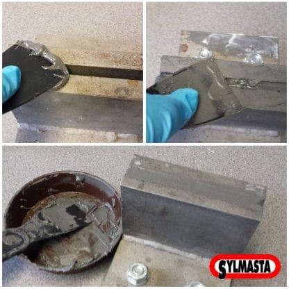 Industrial Metal Epoxy Paste used to fill in a gap in metalwork