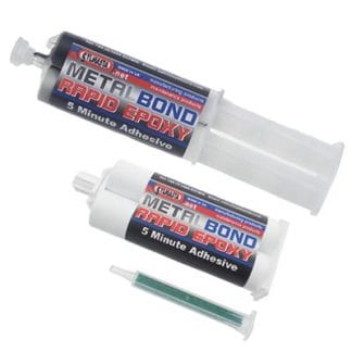 Sylmasta Metal Bond Rapid 5 Minute is a grey setting epoxy adhesive used to glue metal and other rigid materials and as a filler for cracks and pinholes