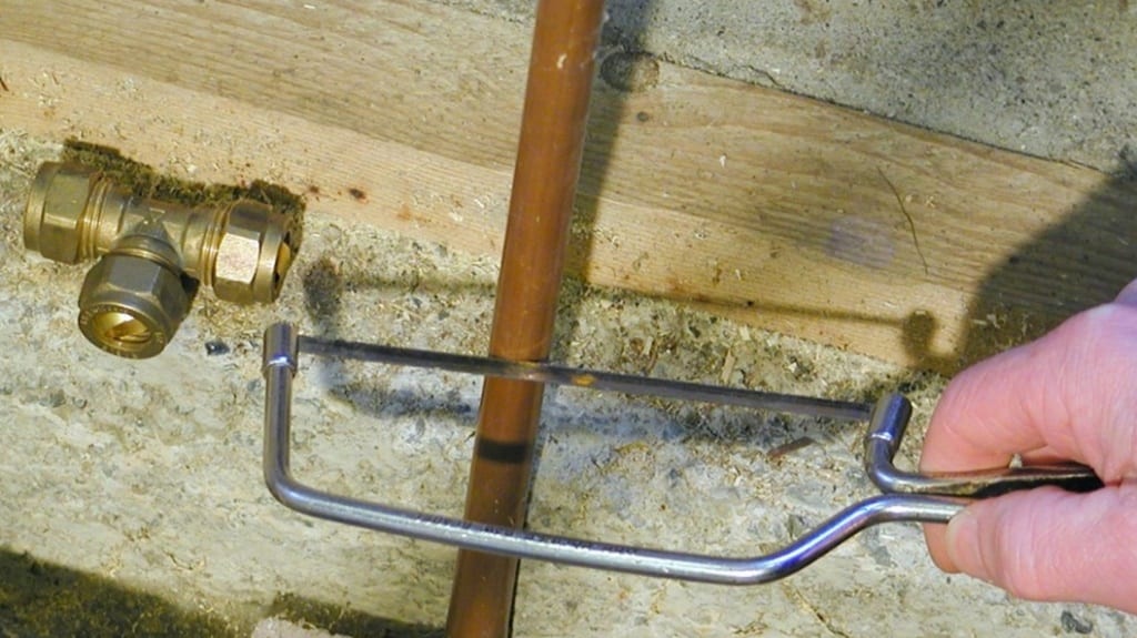What steps to take if you accidentally drill a hole in a pipe during home DIY work