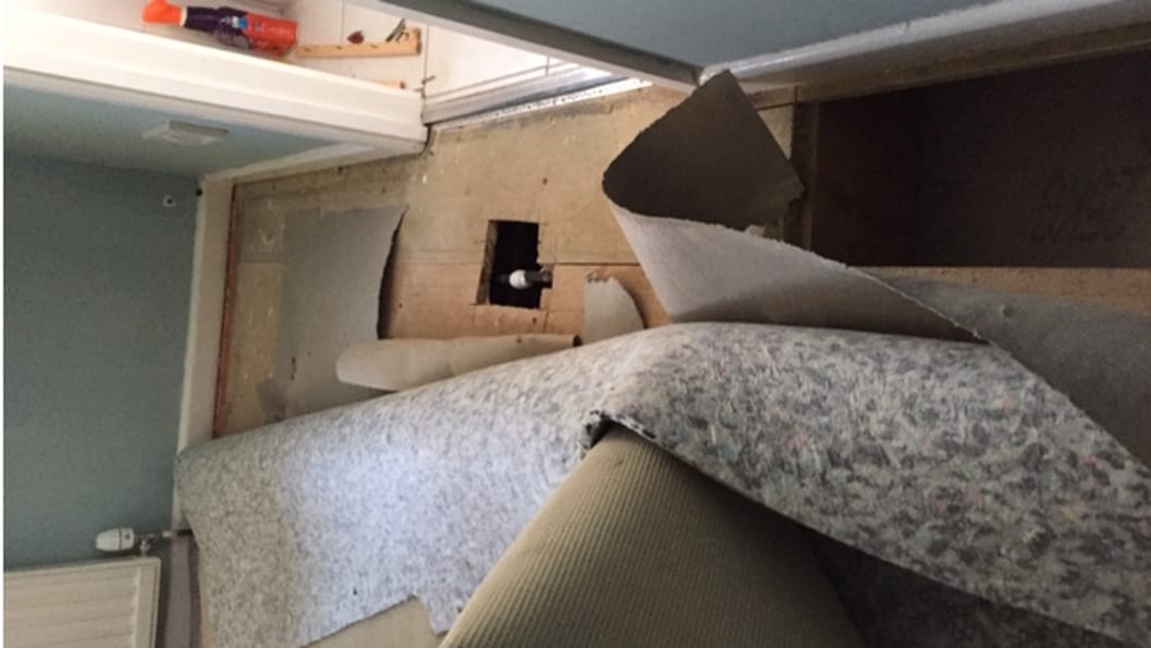A carpenter accidentally cut through a water pipe at a home in Essex but with no emergency pipe repair solution available, significant damage was caused