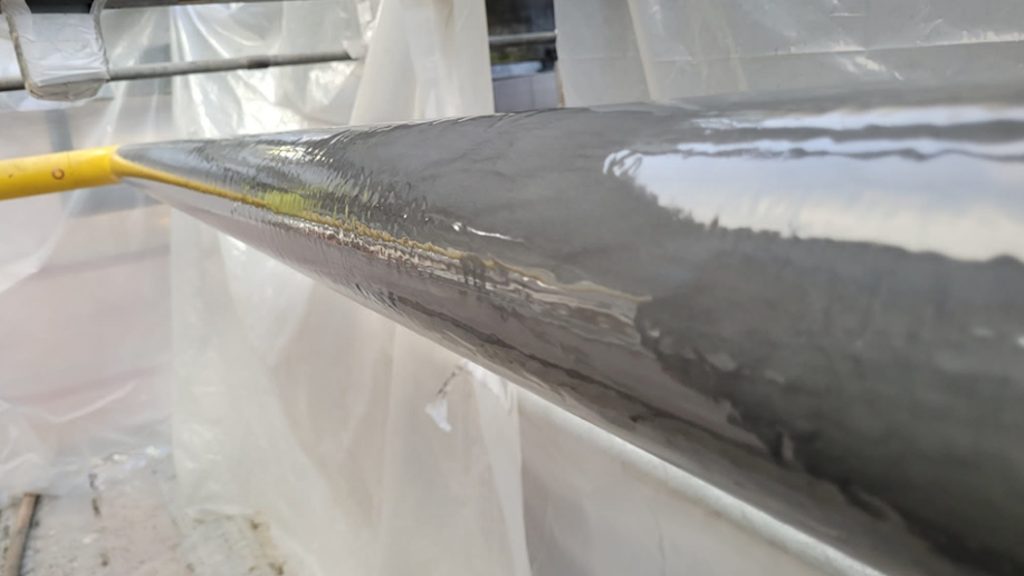 Liquid Metal applied to repair a natural gas pipe suffering from heavy exterior corrosion