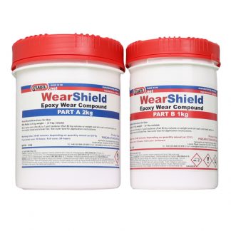 WearShield is an alumina filled epoxy paste used to protect parts and machinery against impact and wear