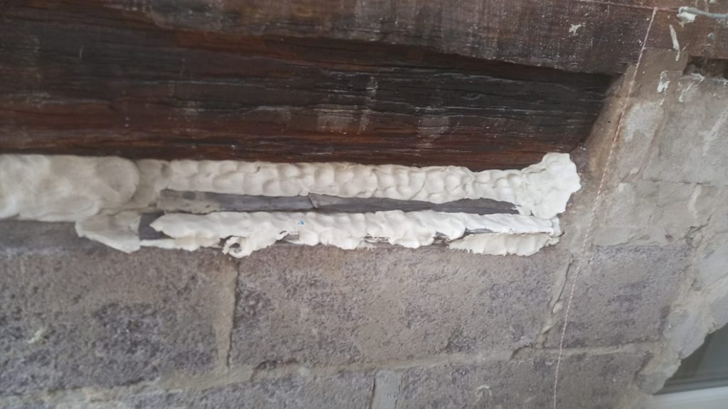 Sylmasta AB Original used as a filler repair material for a rotten oak wooden beam