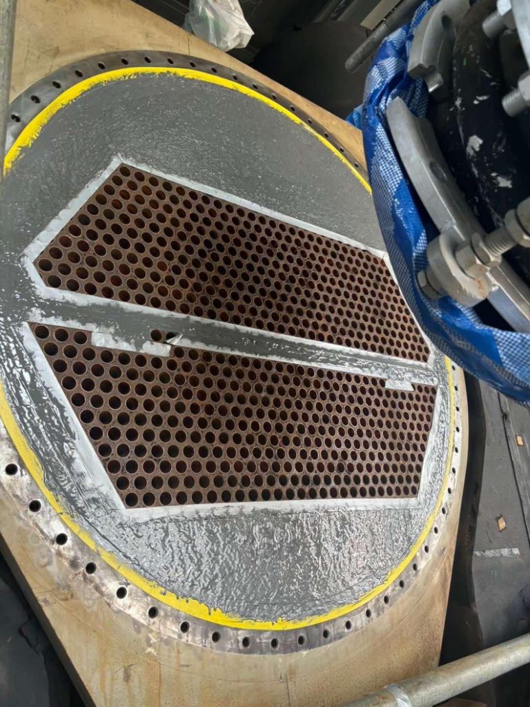 Corrosion protection given to a condenser faceplate in a heat exchanger at a Thailand power station