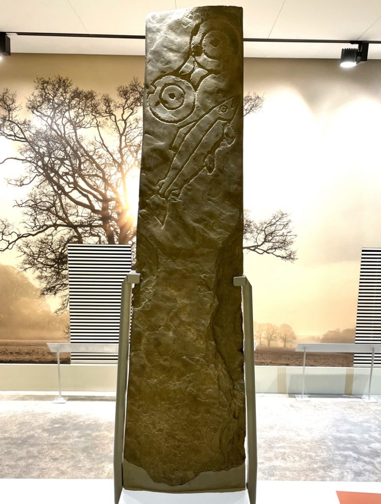 Display item at the New Perth Museum similar to the Dalmally Stones which underwent restoration with Sylmasta AB Original Epoxy Putty
