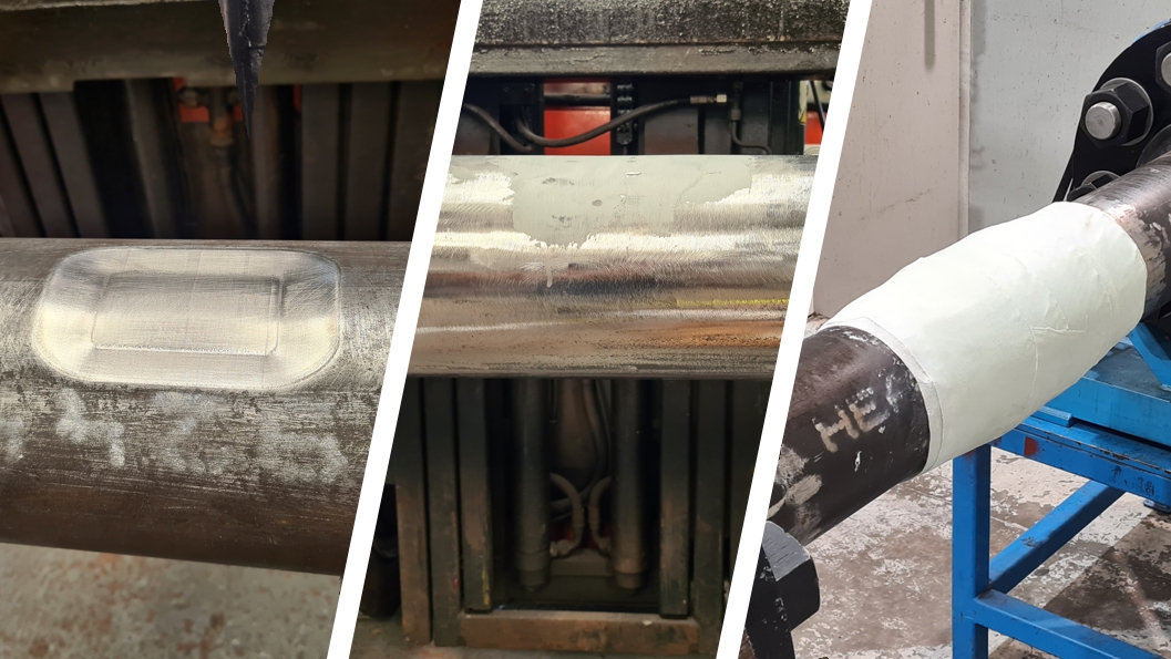 Industrial Metal and SylWrap HD Bandage pass PCC-2 401-III qualification testing in a repair on a high temperature steel pipe