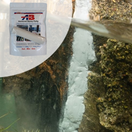 Sylmasta manufacture a range of underwater repair epoxy putty with high adhesion to wet surfaces
